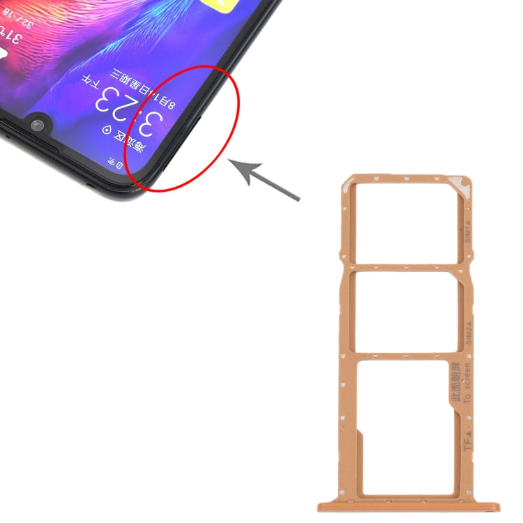 SIM Card Tray + SIM Card Tray + Micro SD Card Tray for Honor Play 8(Brown) - free shipping - PMc TechLife - Order now!