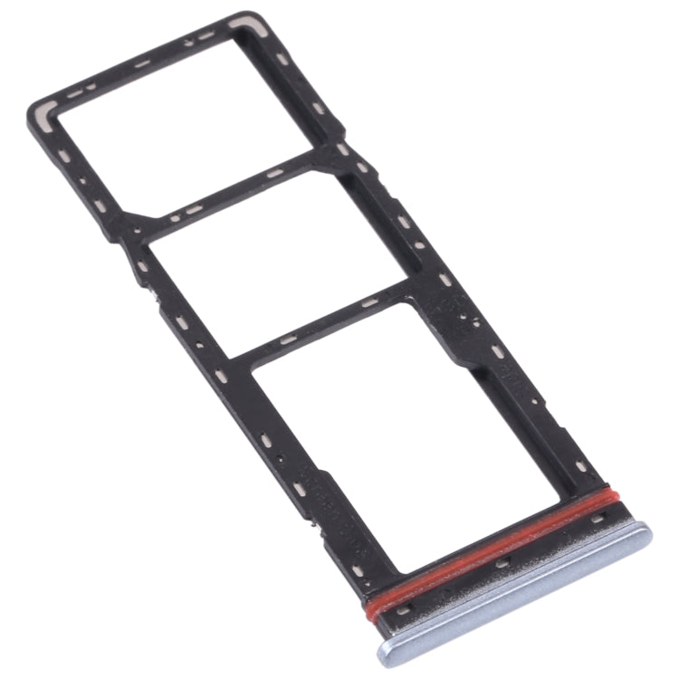 For Infinix Zero 8 X687 SIM Card Tray + SIM Card Tray + Micro SD Card Tray (Silver) - Card Tray by PMc TechLife | Online Shopping South Africa | PMc TechLife | Buy Now Pay Later Mobicred
