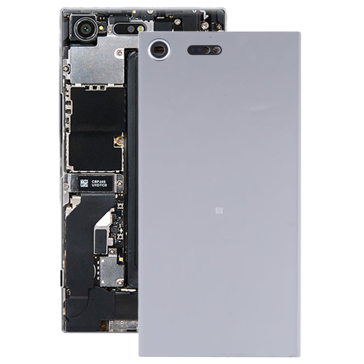 Original Battery Back Cover with Camera Lens for Sony Xperia XZ Premium(Grey) - Back Cover by PMC Jewellery | Online Shopping South Africa | PMC Jewellery | Buy Now Pay Later Mobicred