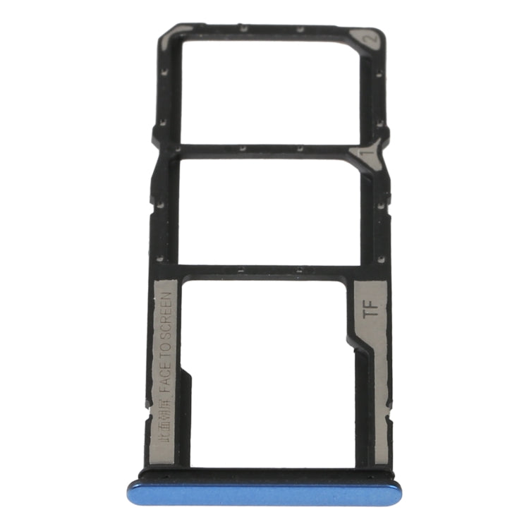 SIM Card Tray + SIM Card Tray + Micro SD Card Tray For Xiaomi Redmi Note 11S 5G (Blue) - Card Tray by PMc TechLife | Online Shopping South Africa | PMc TechLife | Buy Now Pay Later Mobicred
