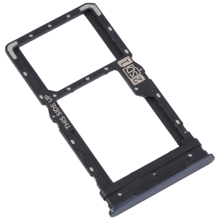 For Motorola Moto G82 5G SIM Card Tray + SIM / Micro SD Card Tray (Black) - Card Socket by PMC Jewellery | Online Shopping South Africa | PMC Jewellery