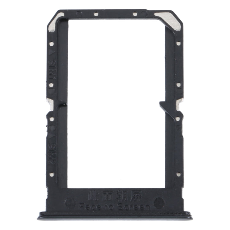 For OPPO Reno5 4G SIM Card Tray + SIM Card Tray(Black) - Card Socket by PMc TechLife | Online Shopping South Africa | PMc TechLife | Buy Now Pay Later Mobicred