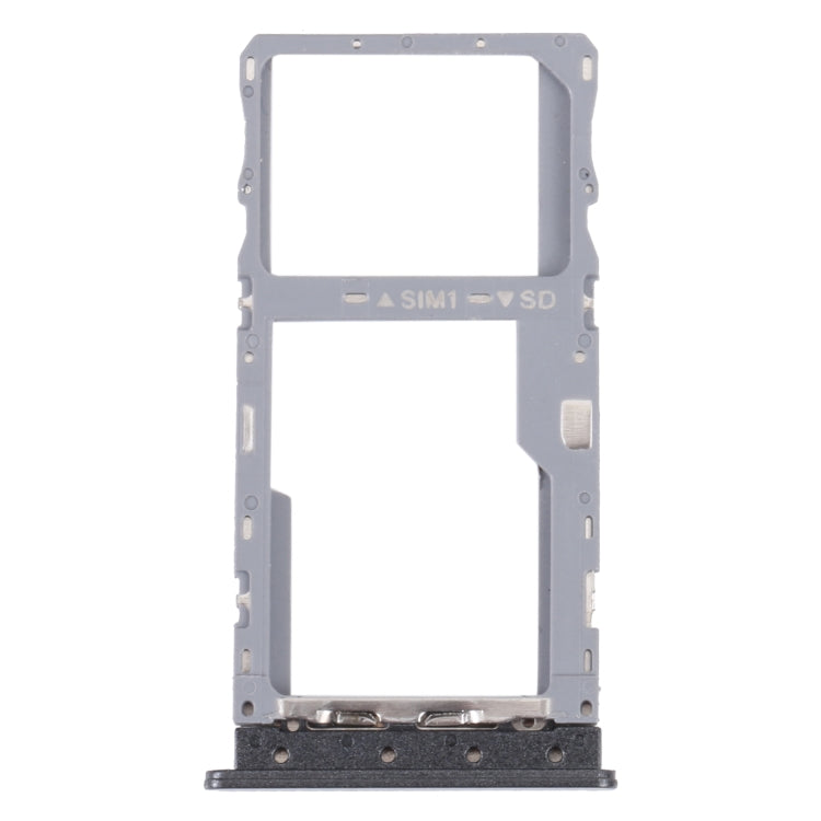 For TCL 20 XE Original SIM Card Tray + Micro SD Card Tray(Black) - For TCL by PMC Jewellery | Online Shopping South Africa | PMC Jewellery | Buy Now Pay Later Mobicred