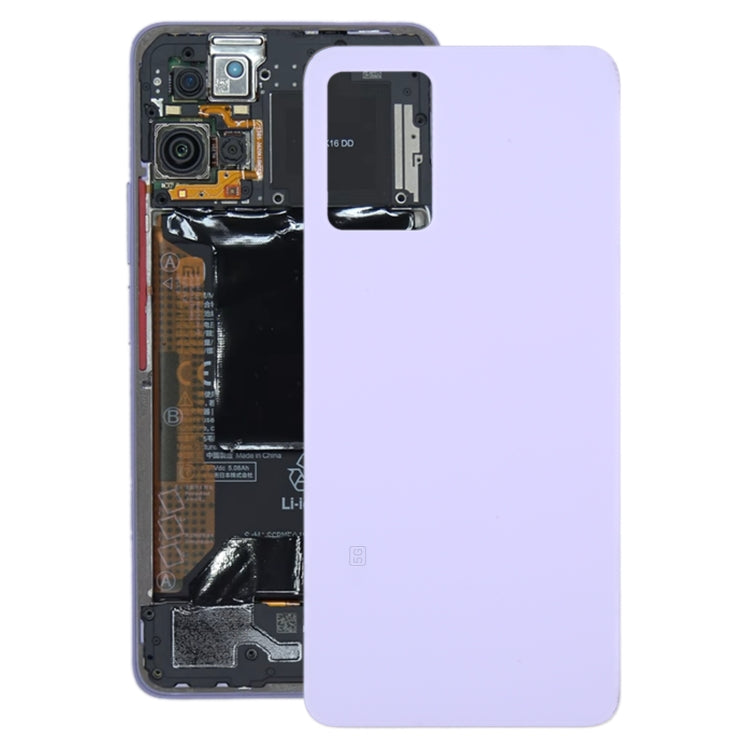 For Xiaomi 11i HyperCharge Glass Battery Back Cover(Purple) - Back Cover by PMC TechLife | Online Shopping South Africa | PMC TechLife