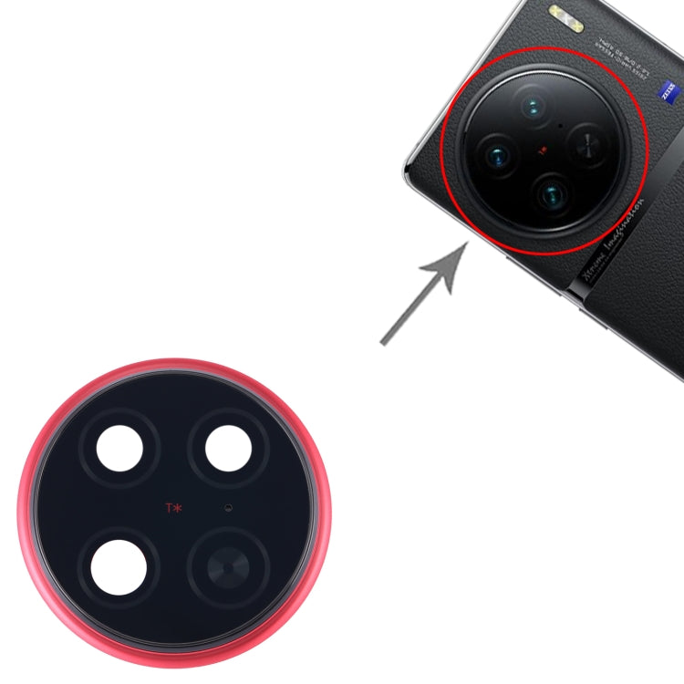 For vivo X90 Pro Original Camera Lens Cover (Red) - Camera Parts by PMC TechLife | Online Shopping South Africa | PMC TechLife