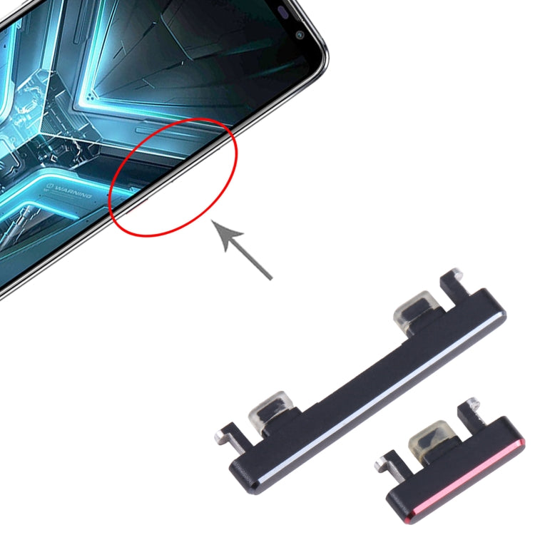 For Asus ROG Phone 3 ZS661KS 1set Power Button + Volume Control Button (Red) - Others by PMC TechLife | Online Shopping South Africa | PMC TechLife