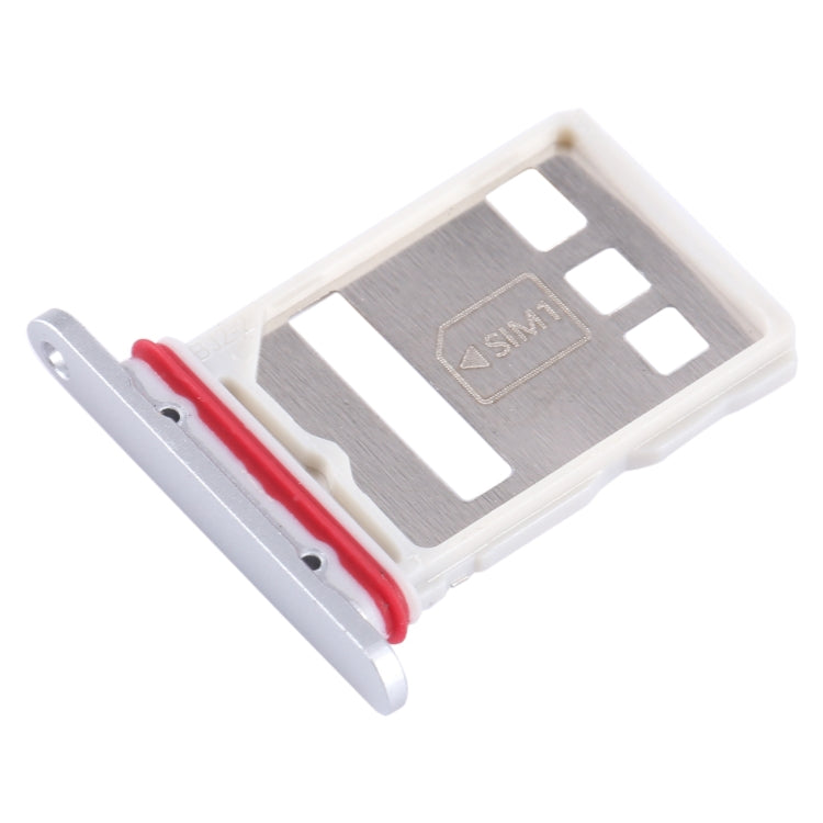 For Huawei Mate 60 SIM + NM Card Tray (Silver) - Card Socket by PMc TechLife | Online Shopping South Africa | PMc TechLife | Buy Now Pay Later Mobicred