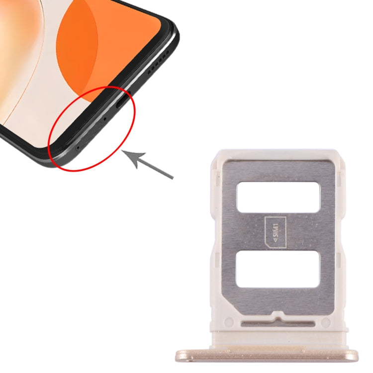For Huawei Enjoy 60X SIM Card Tray (Gold) - Card Socket by PMc TechLife | Online Shopping South Africa | PMc TechLife | Buy Now Pay Later Mobicred