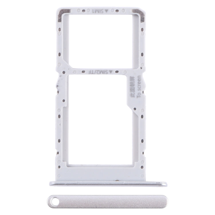 For Huawei nova Y70 SIM + SIM / Micro SD Card Tray (Silver) - Card Socket by PMc TechLife | Online Shopping South Africa | PMc TechLife | Buy Now Pay Later Mobicred