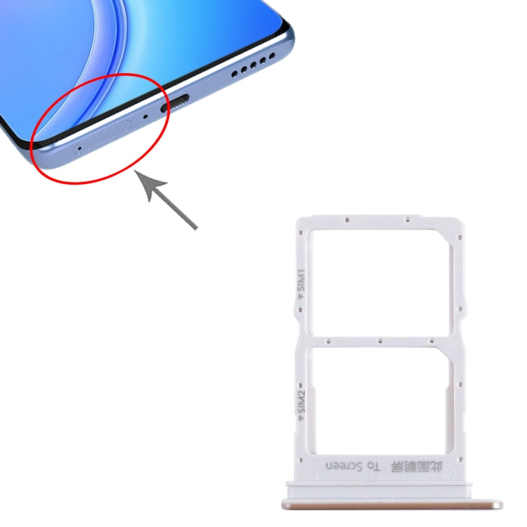 For Honor V40 Lite SIM + SIM Card Tray (Silver) - Card Socket by PMc TechLife | Online Shopping South Africa | PMc TechLife | Buy Now Pay Later Mobicred