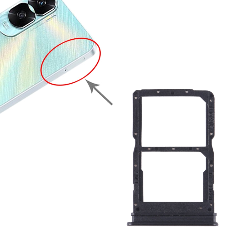 For Honor X50i SIM + SIM Card Tray (Black) - Card Socket by PMc TechLife | Online Shopping South Africa | PMc TechLife | Buy Now Pay Later Mobicred