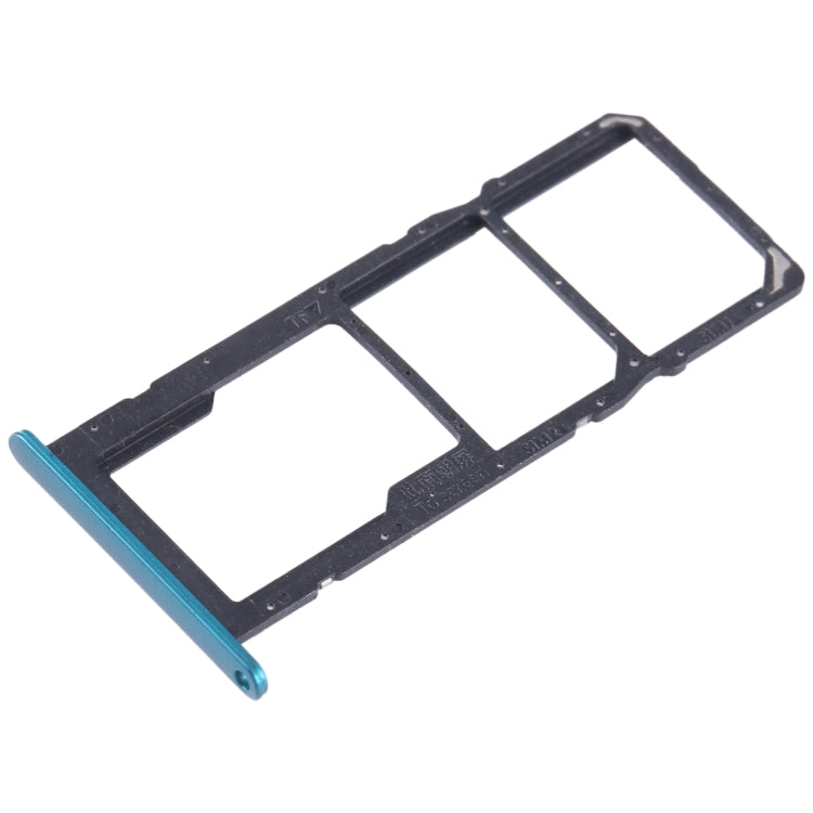 For Honor X10 Lite SIM + SIM + Micro SD Card Tray (Green) - Card Socket by PMc TechLife | Online Shopping South Africa | PMc TechLife | Buy Now Pay Later Mobicred