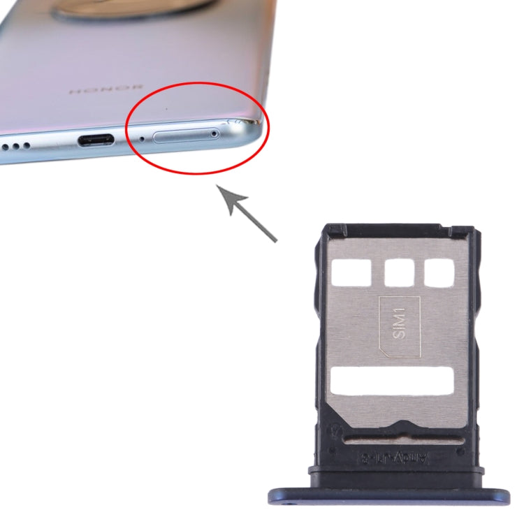 For Honor Magic4 Lite SIM Card Tray (Blue) - Card Socket by PMc TechLife | Online Shopping South Africa | PMc TechLife | Buy Now Pay Later Mobicred