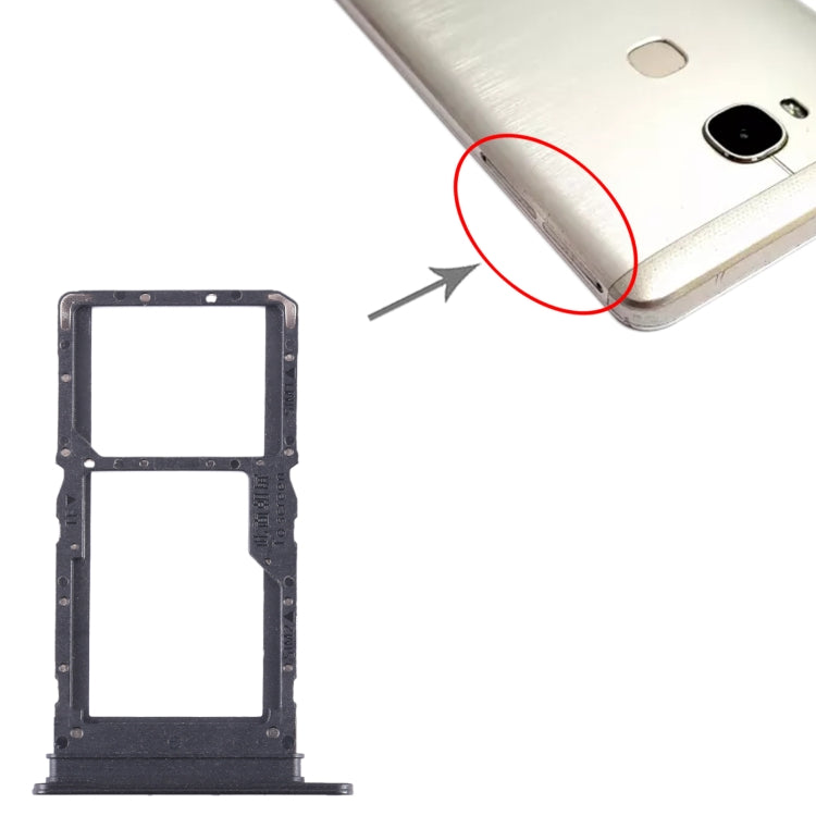 For Honor X5 SIM + SIM / Micro SD Card Tray (Black) - Card Socket by PMC TechLife | Online Shopping South Africa | PMC TechLife | Buy Now Pay Later Mobicred