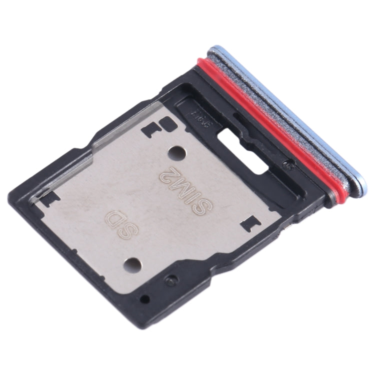 For Xiaomi Redmi K50i SIM Card Tray + SIM Card Tray / Micro SD Card Tray (Blue) - Card Tray by PMC Jewellery | Online Shopping South Africa | PMC Jewellery