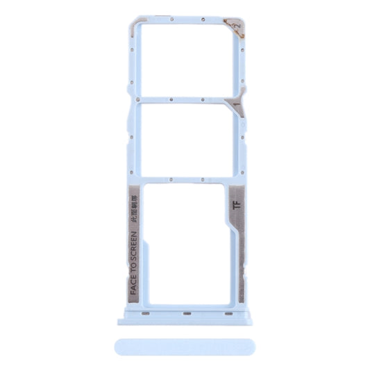 For Xiaomi Redmi A2+ SIM Card Tray + SIM Card Tray + Micro SD Card Tray (Blue) - Card Tray by PMC Jewellery | Online Shopping South Africa | PMC Jewellery