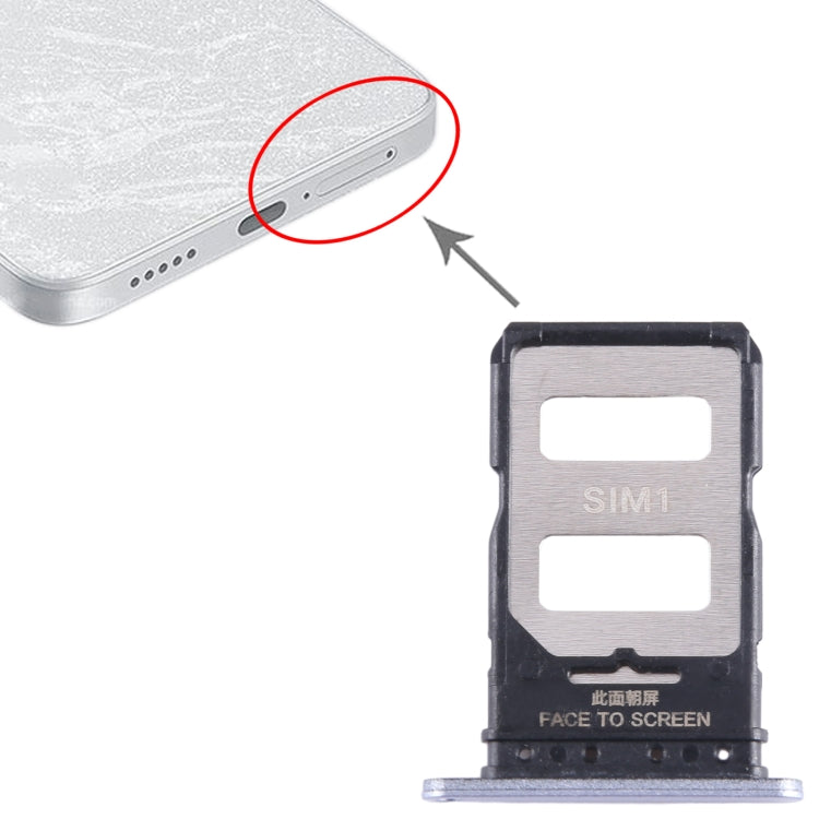 For Xiaomi Note 13 Pro+ SIM Card Tray + SIM Card Tray (Purple) - Card Tray by PMC TechLife | Online Shopping South Africa | PMC TechLife