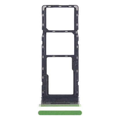 For Infinix Hot 12 X6817 SIM Card Tray + SIM Card Tray + Micro SD Card Tray (Green) - Card Tray by PMC Jewellery | Online Shopping South Africa | PMC Jewellery