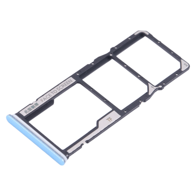 For Xiaomi Redmi Note 12 4G SIM Card Tray + SIM Card Tray + Micro SD Card Tray (Blue) - Card Tray by PMC Jewellery | Online Shopping South Africa | PMC Jewellery