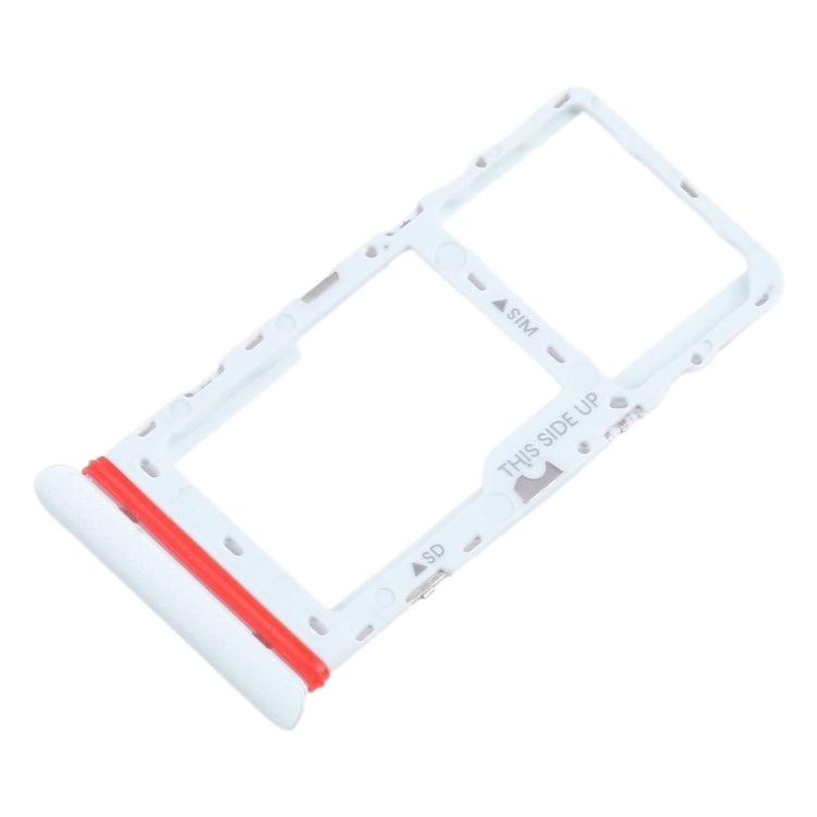 For TCL Tab 10 5G 9183G SIM Card Tray + Micro SD Card Tray (White) - For TCL by PMC Jewellery | Online Shopping South Africa | PMC Jewellery | Buy Now Pay Later Mobicred