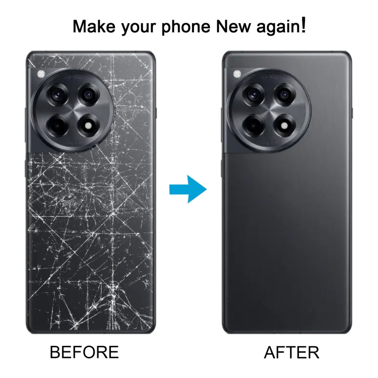 For OnePlus Ace 3 Battery Back Cover(Black) - Back Cover by PMC Jewellery | Online Shopping South Africa | PMC Jewellery | Buy Now Pay Later Mobicred