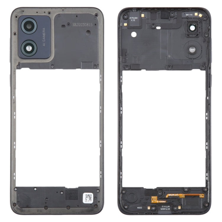 For Motorola Moto E13 Original Middle Frame Bezel Plate (Black) - Frame Bezel Plate by PMC Jewellery | Online Shopping South Africa | PMC Jewellery | Buy Now Pay Later Mobicred