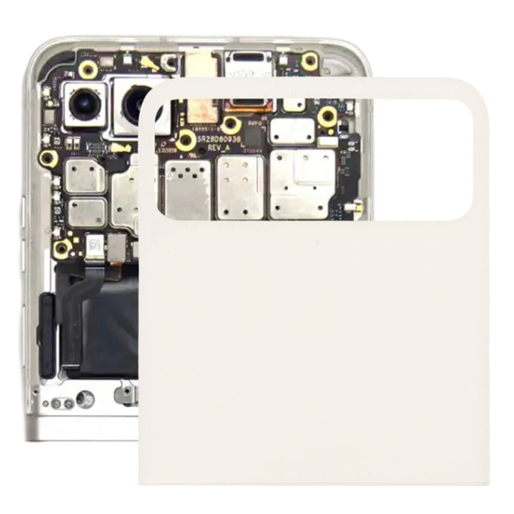 For Motorola Razr 40 Original Upper Part Battery Back Cover (White) - Back Cover by PMC Jewellery | Online Shopping South Africa | PMC Jewellery | Buy Now Pay Later Mobicred