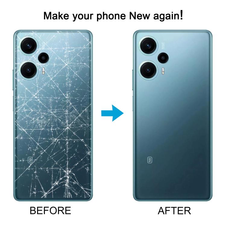 For Xiaomi Poco F5 Original Battery Back Cover(White) - Back Cover by PMc TechLife | Online Shopping South Africa | PMc TechLife | Buy Now Pay Later Mobicred