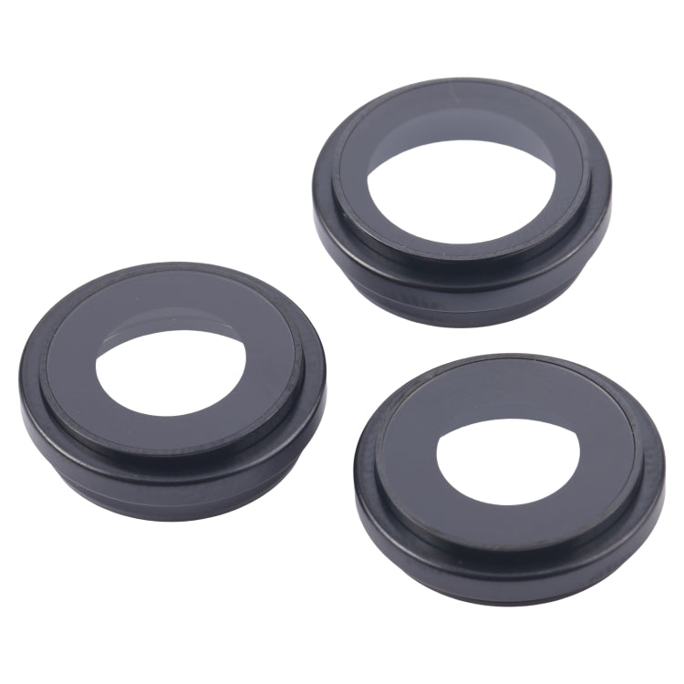 For iPhone 16 Pro 3pcs/Set Camera Lens Cover (Black) - Camera Series by PMC Jewellery | Online Shopping South Africa | PMC Jewellery | Buy Now Pay Later Mobicred