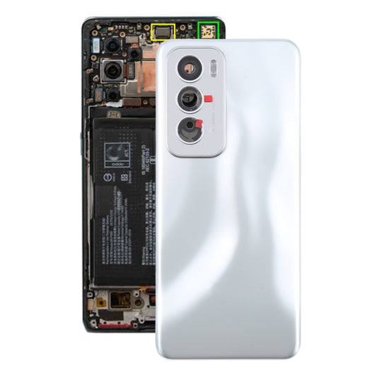 For OPPO Reno12 Global Original Battery Back Cover with Camera Lens Cover(Silver) - Back Cover by PMC Jewellery | Online Shopping South Africa | PMC Jewellery | Buy Now Pay Later Mobicred