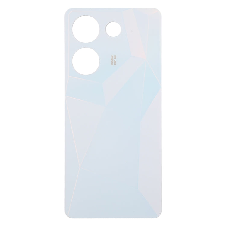 For Tecno Camon 20 Original Battery Back Cover(White) - Back Cover by PMc TechLife | Online Shopping South Africa | PMc TechLife | Buy Now Pay Later Mobicred