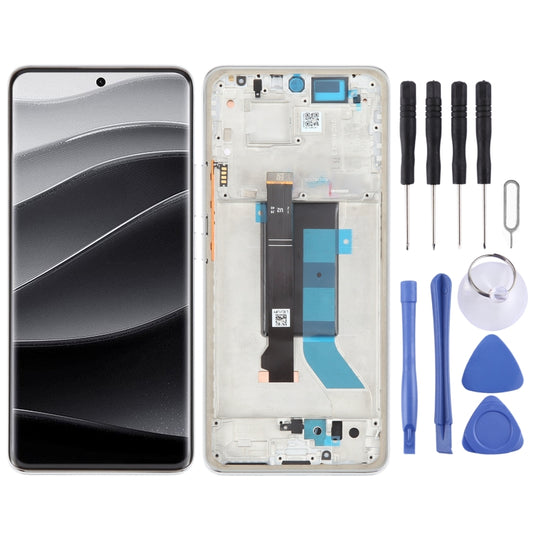 For Xiaomi Redmi Note 14 Pro+ 5G Original LCD Screen Digitizer Full Assembly with Frame (Silver) - LCD Screen by PMC Jewellery | Online Shopping South Africa | PMC Jewellery | Buy Now Pay Later Mobicred