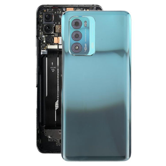 For ZTE Blade V40 Battery Back Cover with Adhesive / Camera Lens Cover(Blue) - For ZTE by PMC Jewellery | Online Shopping South Africa | PMC Jewellery | Buy Now Pay Later Mobicred