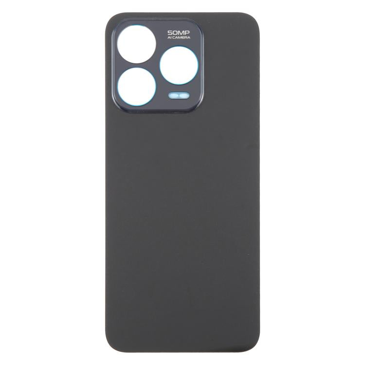 For ZTE Blade V70 Design Glass Battery Back Cover with Adhesive(Black) - For ZTE by PMc TechLife | Online Shopping South Africa | PMc TechLife | Buy Now Pay Later Mobicred