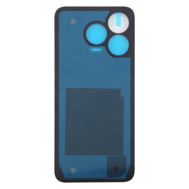 For ZTE Blade V70 Design Glass Battery Back Cover with Adhesive(Black) - For ZTE by PMc TechLife | Online Shopping South Africa | PMc TechLife | Buy Now Pay Later Mobicred