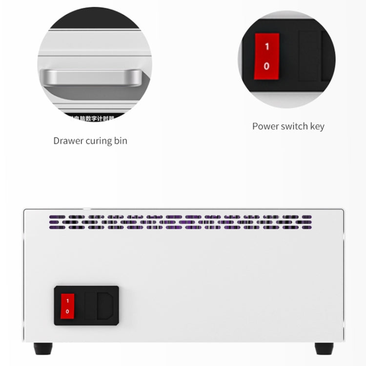 TBK 605 100W Mini UV Curing Lamp Box 48 LEDs Curved Surface Screen UV Curing Box, UK Plug - Others by TBK | Online Shopping South Africa | PMC Jewellery