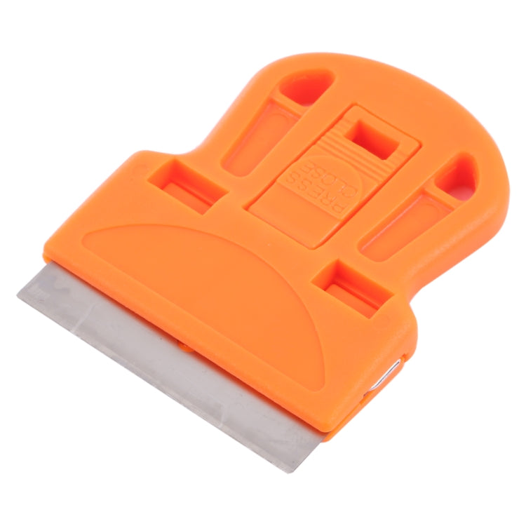 Glue Remover Squeegee Sticker Cleaner Plastic Handle Scraper(Orange) - free shipping - PMC TechLife - Order now!