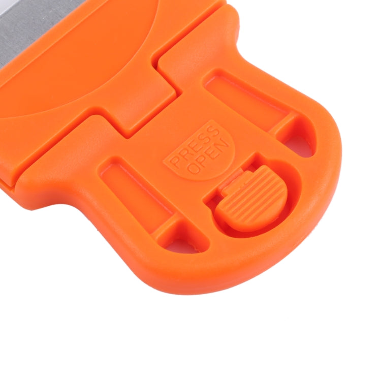 Glue Remover Squeegee Sticker Cleaner Plastic Handle Scraper(Orange) - free shipping - PMC TechLife - Order now!