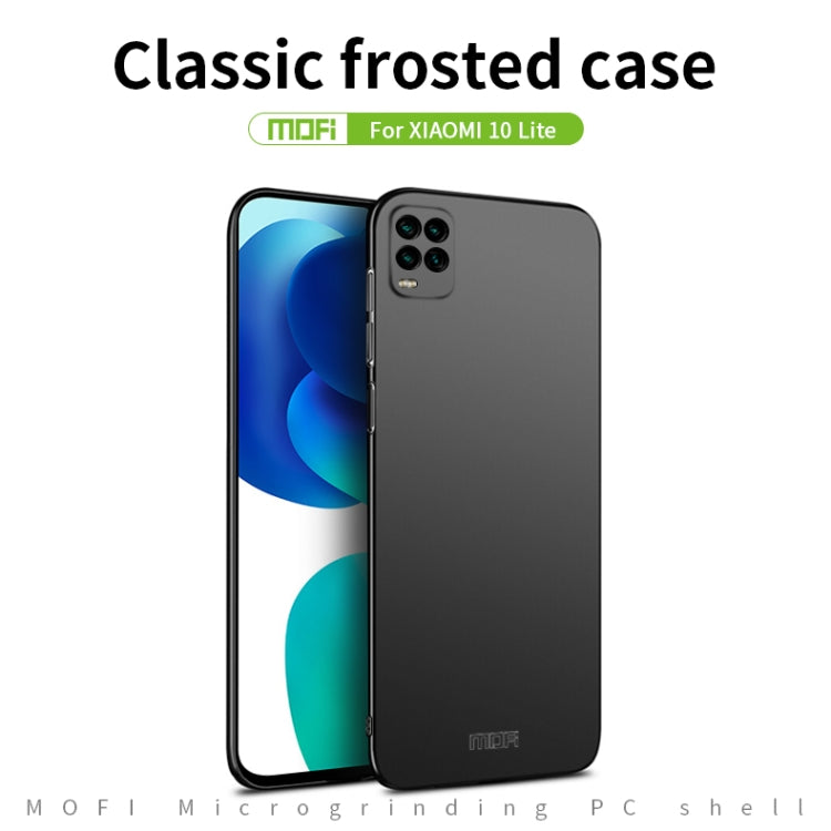 For Xiaomi Mi 10 Lite MOFI Frosted PC Ultra-thin Hard Case(Blue) - Xiaomi Cases by MOFI | Online Shopping South Africa | PMC TechLife