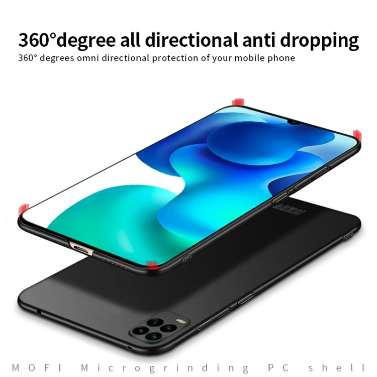 For Xiaomi Mi 10 Lite MOFI Frosted PC Ultra-thin Hard Case(Blue) - Xiaomi Cases by MOFI | Online Shopping South Africa | PMC TechLife