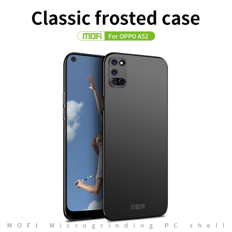 For OPPO A52 MOFI Frosted PC Ultra-thin Hard Case(Black) - OPPO Cases by MOFI | Online Shopping South Africa | PMC Jewellery