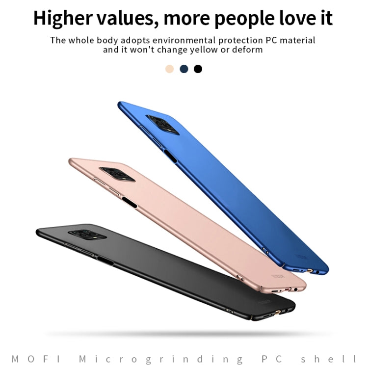 For Xiaomi RedMi Note9S/Note9Pro  MOFI Frosted PC Ultra-thin Hard C(Blue) - Xiaomi Cases by MOFI | Online Shopping South Africa | PMC Jewellery