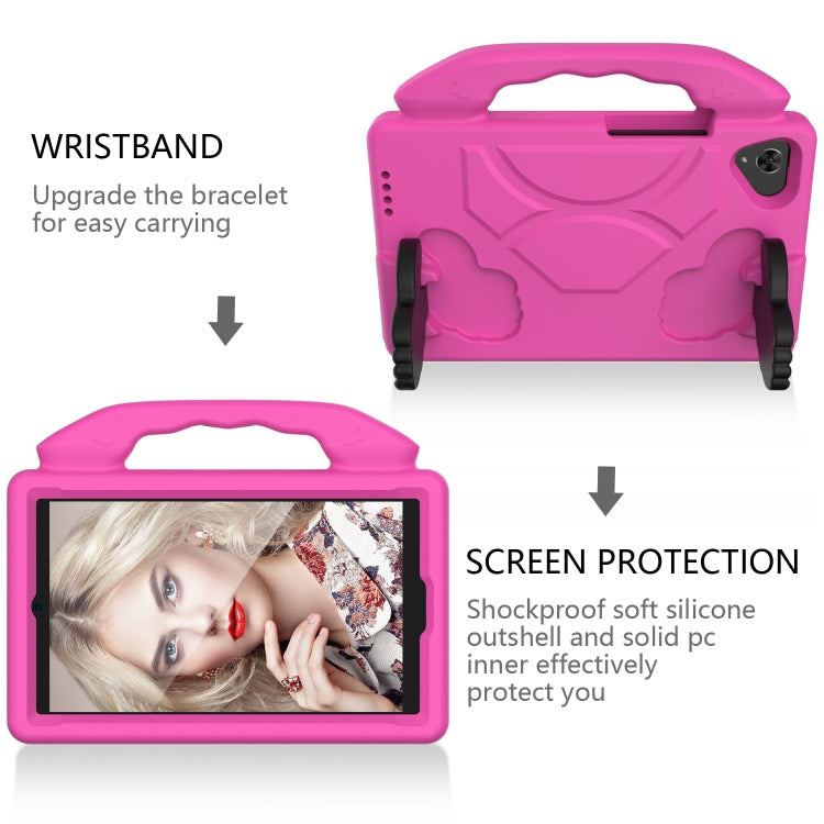 For Huawei MatePad T 8 2020 EVA Shockproof Protective Case with Thumb Holder(RoseRed) - Huawei by PMC TechLife | Online Shopping South Africa | PMC TechLife