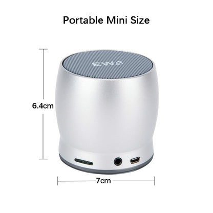 EWA A150 Portable Mini Bluetooth Speaker Wireless Hifi Stereo Strong Bass Music Boom Box Metal Subwoofer, Support Micro SD Card & 3.5mm AUX(Black Gray) - Desktop Speaker by EWA | Online Shopping South Africa | PMC Jewellery | Buy Now Pay Later Mobicred