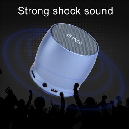 EWA A150 Portable Mini Bluetooth Speaker Wireless Hifi Stereo Strong Bass Music Boom Box Metal Subwoofer, Support Micro SD Card & 3.5mm AUX(Silver) - Desktop Speaker by EWA | Online Shopping South Africa | PMC Jewellery | Buy Now Pay Later Mobicred