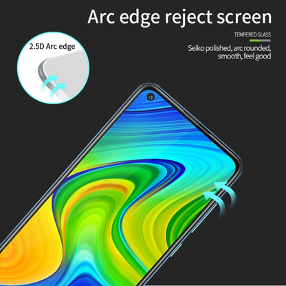 For Xiaomi RedMi 10X 4G MOFI 9H 2.5D Full Screen Tempered Glass Film(Black) -  by MOFI | Online Shopping South Africa | PMC Jewellery