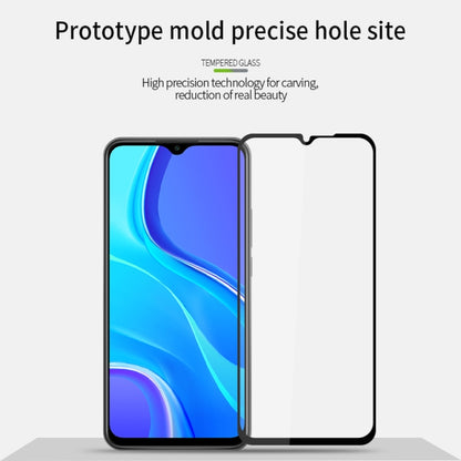 For Xiaomi RedMi 9 MOFI 9H 2.5D Full Screen Tempered Glass Film(Black) -  by MOFI | Online Shopping South Africa | PMC Jewellery