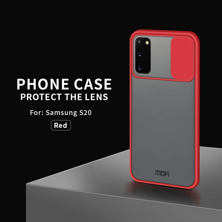 For Samsung Galaxy S20 MOFI Xing Dun Series Translucent Frosted PC + TPU Privacy Anti-glare Shockproof All-inclusive Protective Case(Red) - Galaxy Phone Cases by MOFI | Online Shopping South Africa | PMC Jewellery | Buy Now Pay Later Mobicred