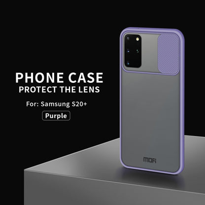 For Samsung Galaxy S20 Plus MOFI Xing Dun Series Translucent Frosted PC + TPU Privacy Anti-glare Shockproof All-inclusive Protective Case(Purple) - Galaxy Phone Cases by MOFI | Online Shopping South Africa | PMC Jewellery