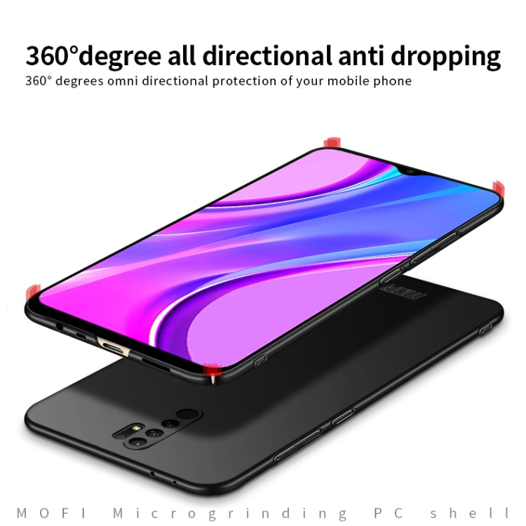 For Xiaomi Redmi 9 MOFI Frosted PC Ultra-thin Hard Case(Black) - Xiaomi Cases by MOFI | Online Shopping South Africa | PMC TechLife | Buy Now Pay Later Mobicred